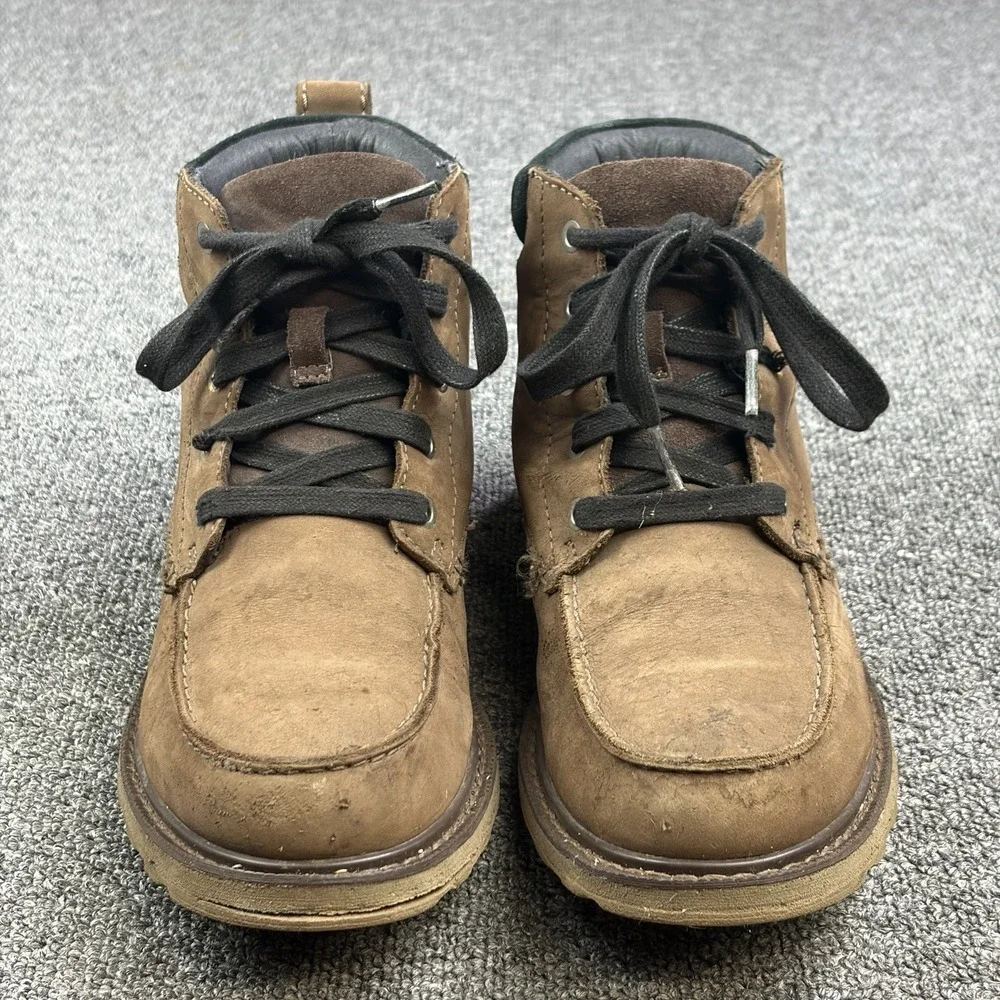 SOREL MADSON II Moc Toe Waterproof Leather Brown Work Boots Men's Size 7
